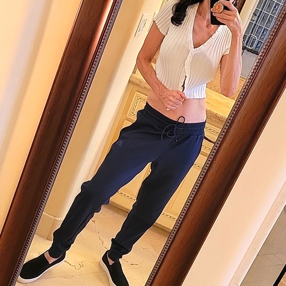 ADIDAS Navy Blue Joggers, S - Picture 12 of 14